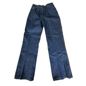 Vintage HIS Chic Jeans 28x28 Dark Blue Denim High Waist Mom Jeans